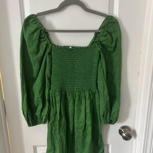 Lucky Brand Green Long Sleeve Dress